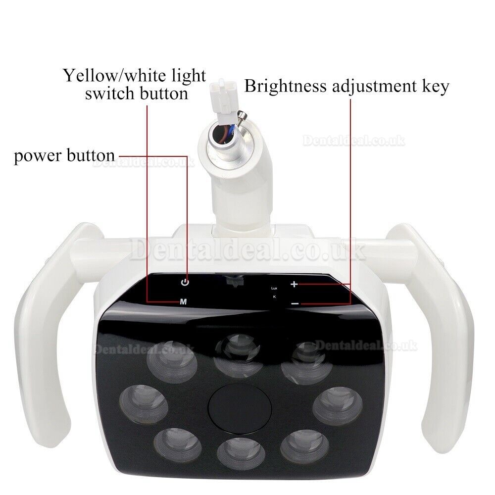 Dental Oral Surgical Lamp Shadowless Induction Light 8 LED for Dental Chair Unit